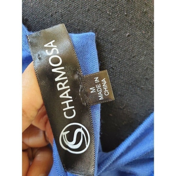 Charmosa Women Blue Casual Dress- Size Medium - Picture 10 of 12